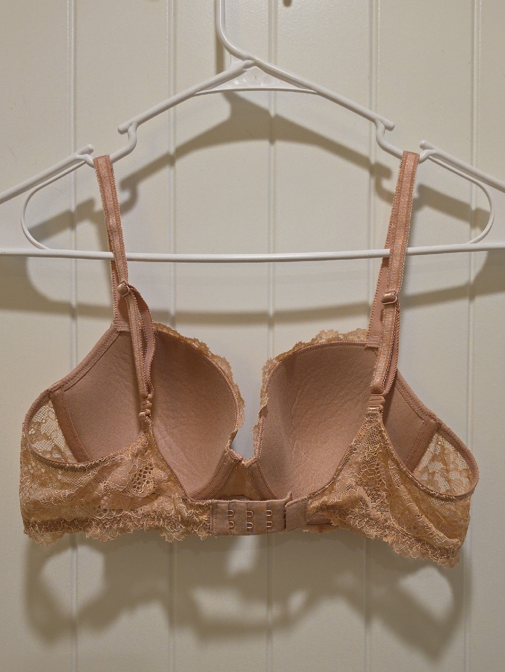 Victoria's Secret Dream Angels Lace Trim Peach Nude Size 36B - Picture 4 of 6
